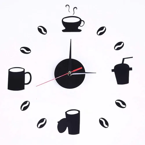 Vista 11 de Kit de reloj de pared grande sin marco, silencioso, sin tictac, 3D, moderno, con mariposas, para bricolaje, con número de espejo, calcomanías