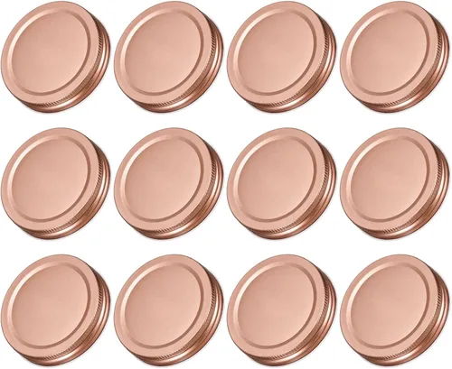 Vista 9 de uxcell Tapas para tarros de conserva, 2.76 pulgadas, boca regular, tapas de placa de hojalata a prueba de fugas para conservas de cocina