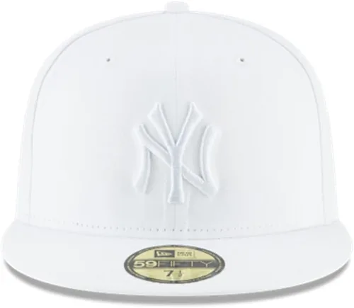 Vista 15 de Gorra New Era para hombres de los New York Yankees. Colección auténtica de gorras MLB 59Fifty, adulto, escarlata Negro
