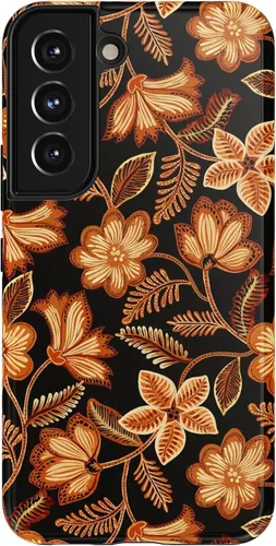 Vista 359 de Casely Funda para Galaxy S9 Postura de cadáver Yoga de esqueleto Diseño protector delgado esencial de doble capa