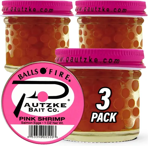 Vista 17 de Pautzke Balls O' Fire - Cebo para huevos de salmón 3-Etiqueta verde