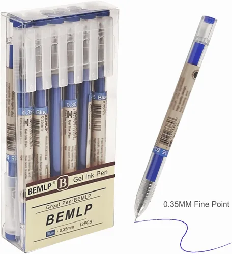 Vista 7 de BEMLP Bolígrafo de tinta de gel de punta extra fina de 0.014 in, bolígrafos de gel de secado rápido, bolígrafos de gel para escuela, oficina