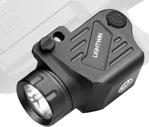 Vista 9 de LIGHTWIN Combo de luz láser verde de 350 lúmenes linterna táctica con USB recargable para pistolas, pistolas, mira láser, riel Picatinny Fit