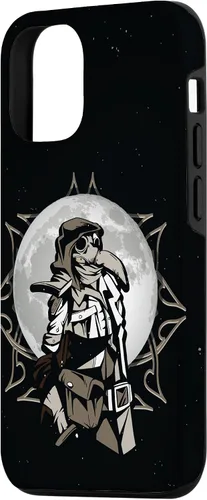 Vista 2 de iPhone 15 Médico de la peste con máscara de médico de la peste y funda de tarjeta del tarot