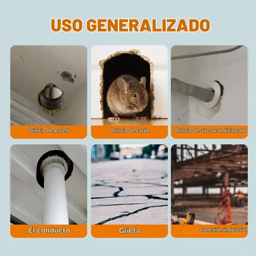 Vista 2 de Masilla selladora impermeable tipo blanco: arcilla selladora de reparación impermeable 2026, masilla de sellado de lodo para conexión de drenaje