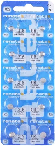 Vista 9 de Renata 319 SR527SW Baterías – 1.55 V Óxido de Plata 319 Batería de reloj (2 unidades)