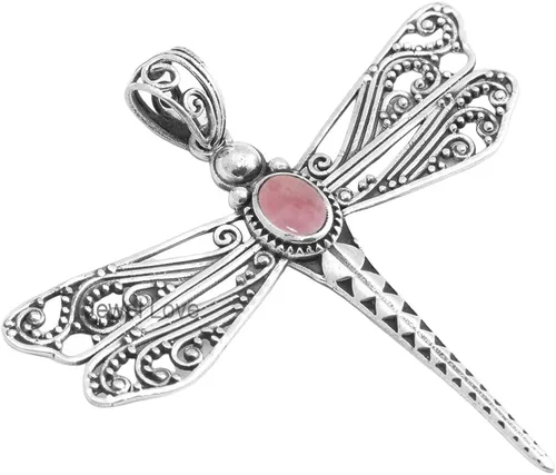 Vista 30 de Collar de plata de ley 925 para mujer, collar con colgante de piedras preciosas auténticas, collar con colgante hipoalergénico para regalo