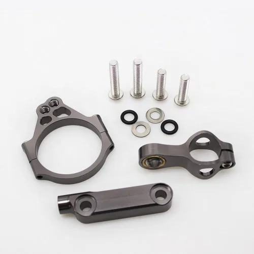 Vista 2 de FXCNC Racing motocicleta CNC amortiguador de dirección estabilizador búfer kit de montaje compatible con VERSYS 1000 2012-2016 black