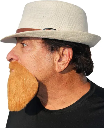 Vista 5 de Barba de círculo completo falsa de la cabra extendida realista, barba del traje de la novedad