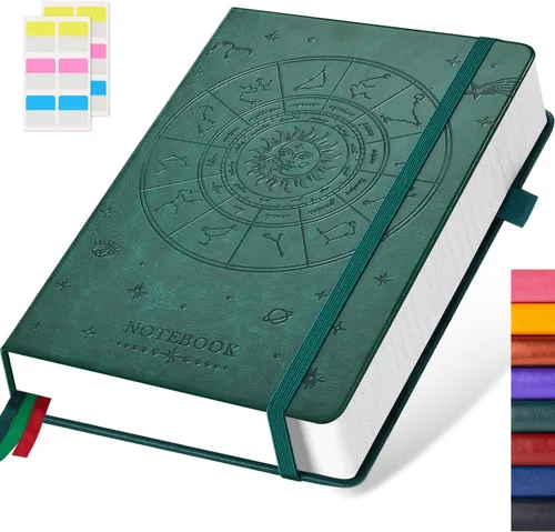 Vista 9 de FOCUS DAY Cuaderno de tapa dura 8.5 x 11, cuaderno de 320 páginas tamaño A4 grande para la universidad con líneas para la escuela y el trabajo, gran