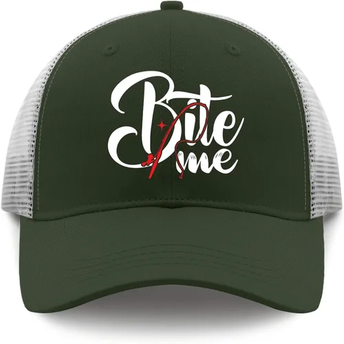 Vista 9 de Caps Bite Me Dad Hat for Women Vintage Denim Hat Adjustable