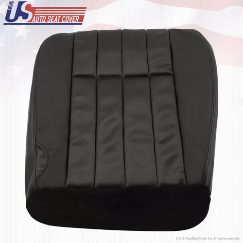 Vista 5 de 2006 F250 para Harley-Davidson pasajero parte inferior perforada cubierta de asiento de cuero negro