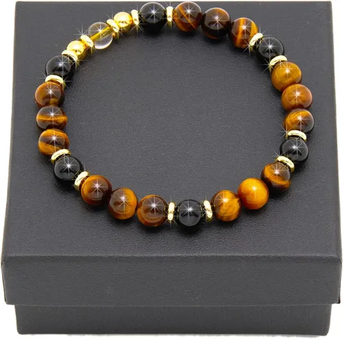 Vista 36 de Tigers Eye Protection Handmade Bracelet Best Present For Men Women Attract Wealth Chakra Feng Shui Stretchy Beaded Bracelets Lucky Friendship