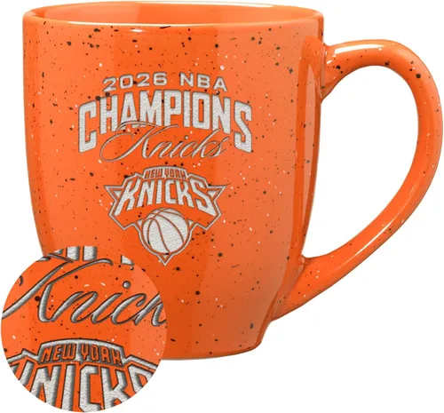 Vista 100 de Rico Industries NBA 16 oz Team Color Laser Engraved Speckled Ceramic Coffee Mug 3-Color del