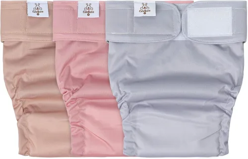 Vista 10 de CuteBone WWD28XS - Pañales lavables para perras, sin agujero para la cola, reutilizables, pantalones de entrenamiento para perritos, con cola
