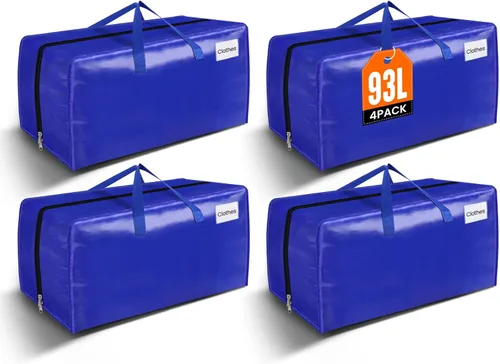 Vista 8 de BlissTotes Bolsas de mudanza, suministros de mudanza resistentes y bolsas de almacenamiento, bolsas de embalaje extragrandes, cajas con bolsillos