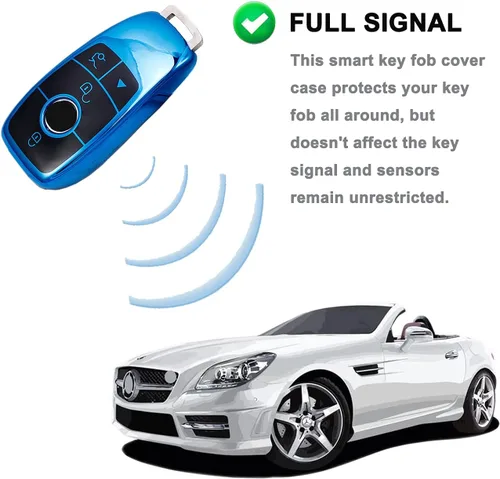 Vista 3 de Funda para llavero para Mercedes Benz Clase A, Clase C, Clase S, Clase E, Clase G