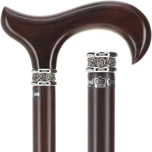 Vista 11 de Royal RC Canes Stylish Walking Sticks – Derby Walking Canes with Wood Shaft and Pewter Collar – Colorful Cane Best Gift for Men and Women – Portable