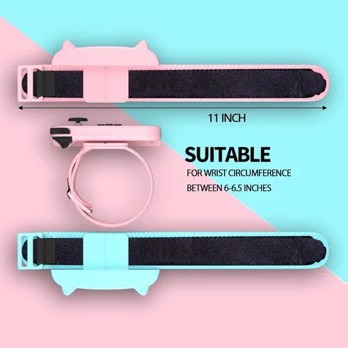 Vista 5 de NANANINO Dance Switch Wristband, Wrist Bands for Dance Switch 2023 2022 2021 2020 2019, Adjustable Elastic Straps for Joy-Cons Controller - PinkBlue