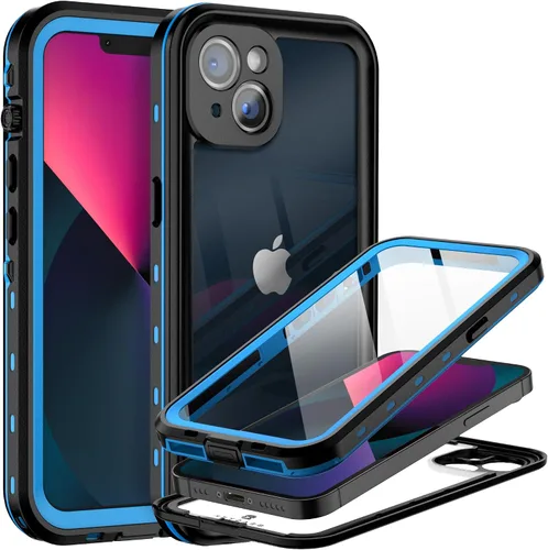 Vista 11 de BEASTEK TRE - Funda impermeable para Apple iPhone 13, a prueba de golpes, con certificación IP68, con protector de pantalla integrado, cubierta