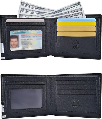 Vista 6 de Roffatide Carteras de una pieza de anime de cuero artificial, billetera de doble pliegue, billetera multiusos, Una pieza a, Casual