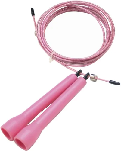 Vista 6 de DA VINCI Cuerda de salto de cable ajustable de 10 pies, súper rápida para dobles