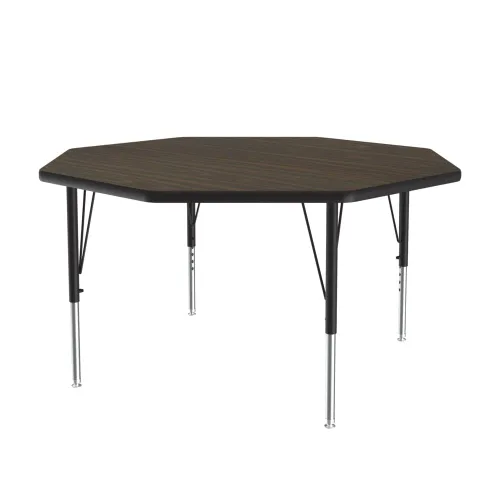 Vista 49 de Correll Mesa de Actividades Rectangular para Aula de 24"x36", Altura Ajustable (19"-29"), Granito Negro Laminado Térmico Fusionado Duradero