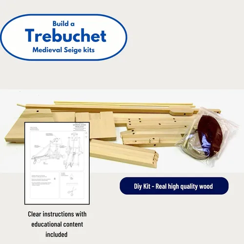 Vista 5 de Pathfinders Kit de madera medieval Trebuchet