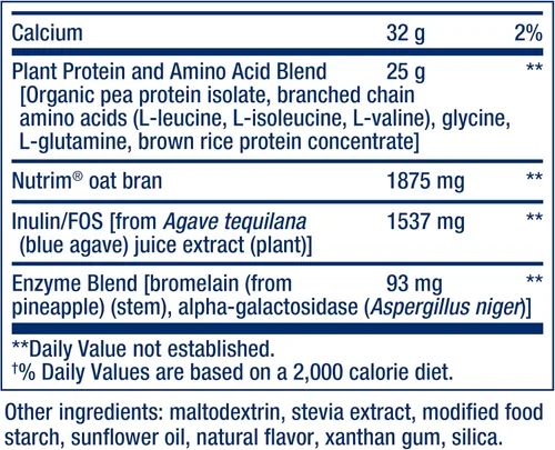 Vista 4 de Life Extension Wellness Code - Proteína vegetal completa, vainilla Proteína en polvo a base de plantas más complejo de aminoácidos de cadena