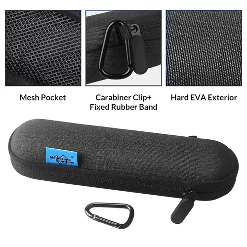 Vista 7 de Membrane Solutions Paquete de 4 popotes de filtro de agua con 4 fundas de almacenamiento, cubierta de filtro de agua, purificador de agua personal