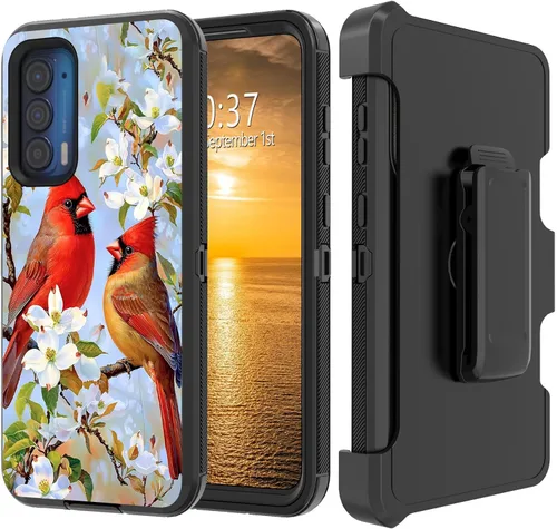Vista 203 de Funda para Moto G Stylus 5G 2023 con funda de clip para cinturón y soporte, resistente de doble capa, resistente a prueba de golpes, para Motorola