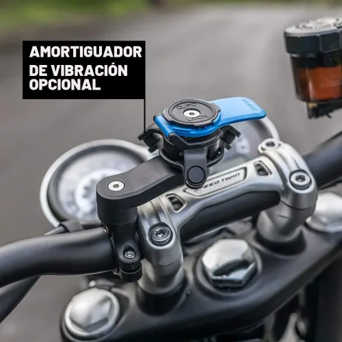 Vista 3 de Quad Lock Soporte de teléfono para manillar de motocicleta para iPhone, Galaxy Pixel y adaptadores universales