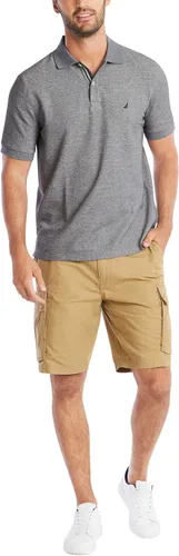 Vista 50 de Nautica playera polo clásica de mangas cortas, color sólido, para hombre