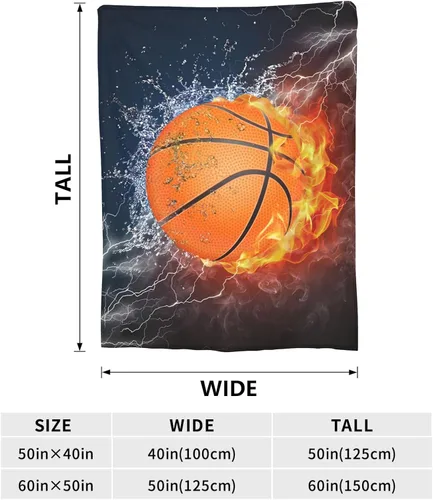 Vista 7 de Manta de baloncesto para niños y niños, manta de franela antibolitas, manta de franela deportiva suave y cálida, ropa de cama acogedora para todas