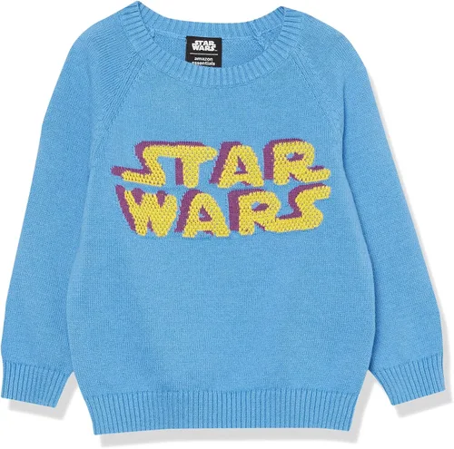 Vista 5 de Amazon Essentials Disney Marvel Suéteres de cuello redondo para niños y niños pequeños de Star Wars Logotipo de los Vengadores - Niños