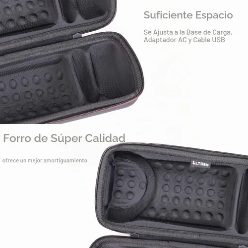 Vista 4 de LTGEM - Funda de viaje para altavoz Bose SoundLink Revolve+ Series II Negro