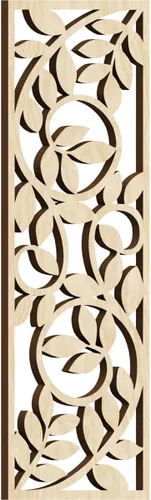 Vista 127 de 9 3/8"W x 24 3/8"H x 1/4"T Utica Decorativo Fretwork Madera Paneles de Pared, Abedul