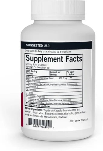 Vista 2 de Kirkman - Disruptor y Buster de Defensa de Biofilm - W/Lipasa y Glucoamilasa - Enzimas para la Digestión para Hombres y Mujeres - Protege el Sistema