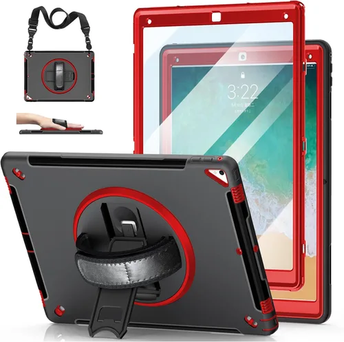 Vista 12 de Funda para iPad Pro 12.9 de 2ª generación 2017 y 2015 de 1ª generación, funda protectora de TPU resistente con protector de pantalla, soporte