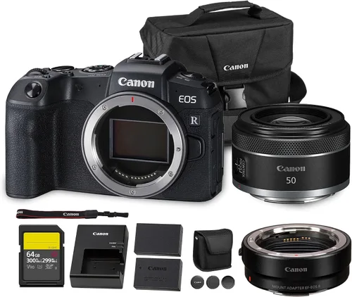 Vista 8 de Canon EOS RP Cámara sin espejo Sensor de marco completo de 26.2MP Grabación de video 4K Cámara compacta ligera para viajes y creación