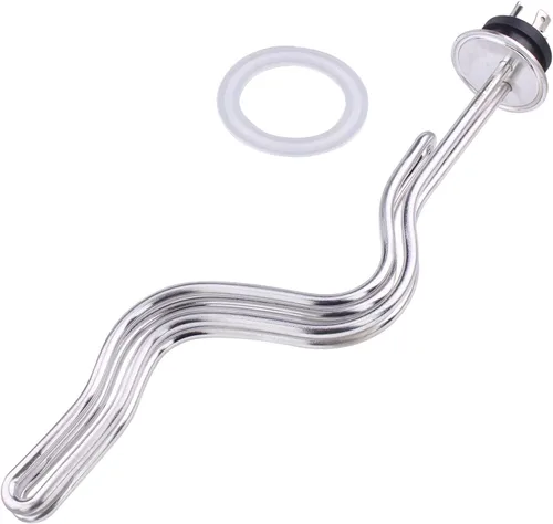 Vista 11 de DERNORD Calentador de agua de inmersión de acero inoxidable con elemento calefactor de ondulación de triple abrazadera de 240 V 5500 W con enchufe