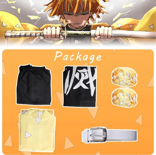 Vista 5 de Disfraz de anime Demon Slayer Nezuko Tanjiro Shinobu para cosplay, kimono de moda japonesa, conjunto completo