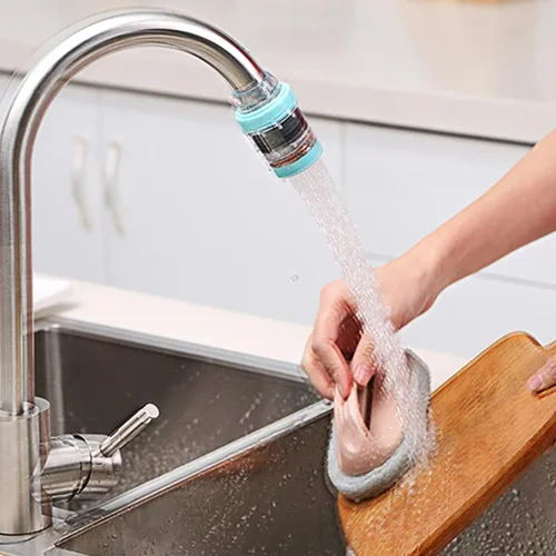 Vista 5 de Paquete de 2 filtros de agua para grifo, filtros de montaje en grifo, purificador, filtración de grifo de cocina, carbón activado, elimina cloro