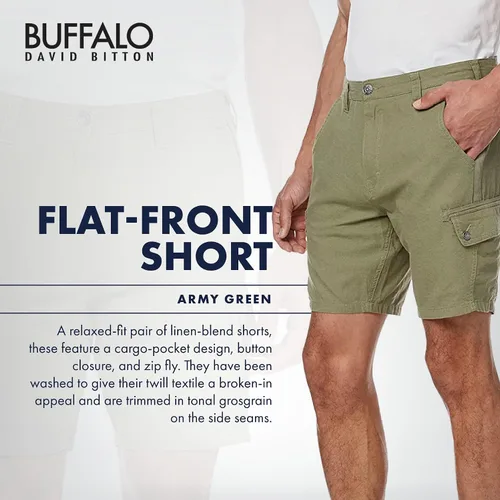 Vista 3 de Buffalo David Bitton Pantalón corto con frente plano para hombre
