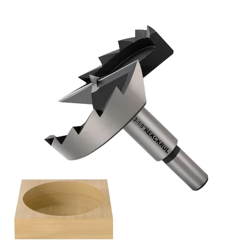 Vista 37 de Broca Forstner de 3 pulgadas, broca Forstner de 3 pulgadas para carpintería, cortador de bisagra para madera dura, madera contrachapada, plástico
