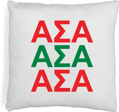 Vista 30 de sockprints Alpha Chi Omega - Funda de almohada con letras griegas de 18 x 18 pulgadas, fundas de almohada para hermandad de hermandad, almohada