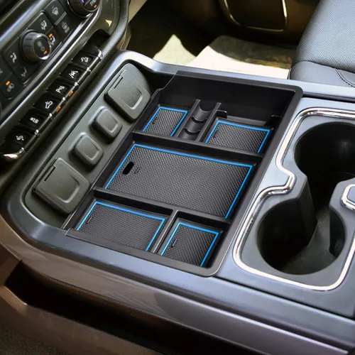 Vista 10 de EDBETOS Bandeja Organizadora de Consola Central Compatible con Accesorios Chevy Silverado/GMC Sierra 1500 2014-2018 2015-2019 Silverado/Sierra