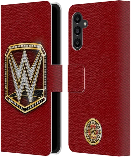 Vista 12 de Head Case Designs Officially Licensed WWE Cruiserweight Champion Title Belts Leather Wallet Case Compatible with Samsung Galaxy A07 4G Campeón