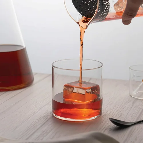 Vista 5 de Vasos Rocks - Herramientas de bartending y accesorios de mixología - Vaso moderno de bola baja - Vaso de cóctel para whisky y antiguo - Apta