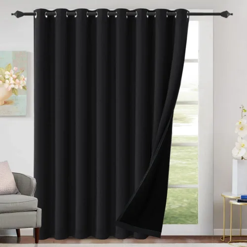 Vista 42 de H.VERSAILTEX Cortinas 100% de opacidad con aislamiento térmico, cortinas opacas completas para sala de estar, cortinas de ventana de eficiencia